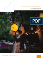 France Telecom Orange Sustainability Report 2011
