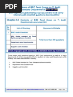 Download BRC Food issue 7 Audit Checklist by Global Manager Group SN100582831 doc pdf