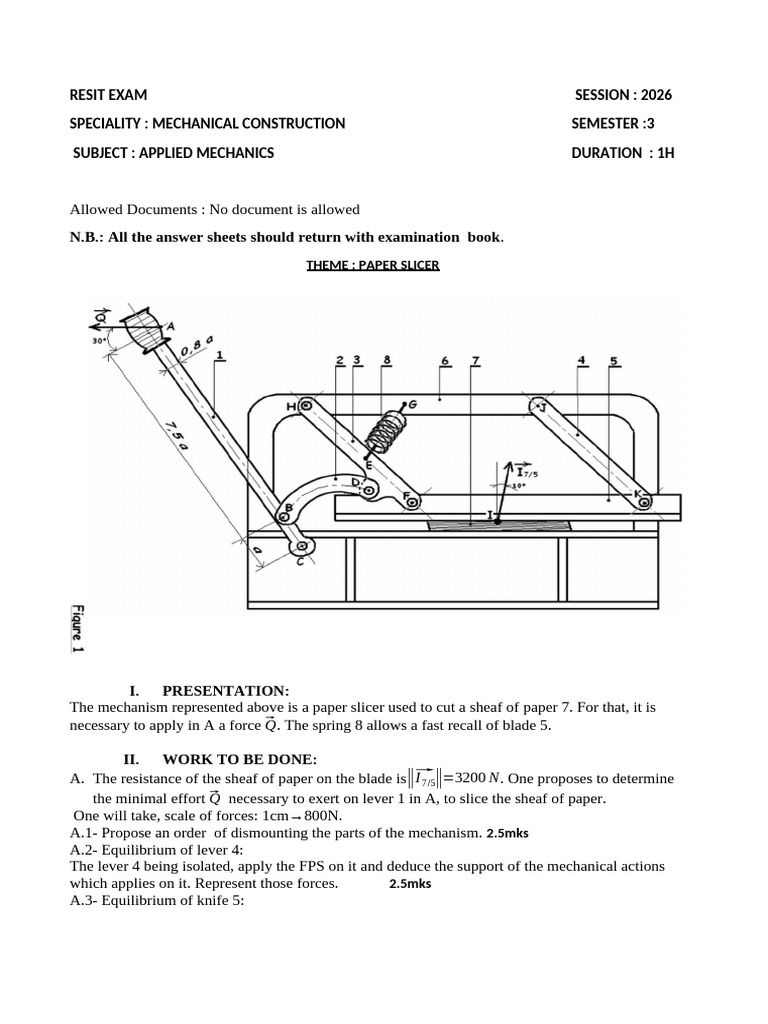 Applieds Mechanics Resit | PDF | Force | Classical Mechanics