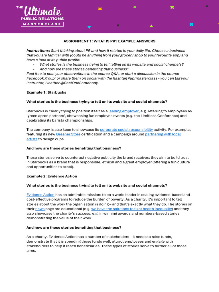 Assignment 1 Examples | PDF
