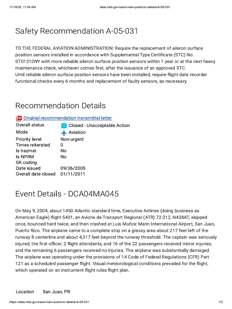 Recommendations 2 | PDF | Federal Aviation Administration | Aviation ...