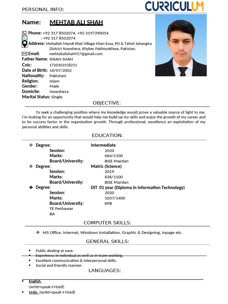 My CV | PDF