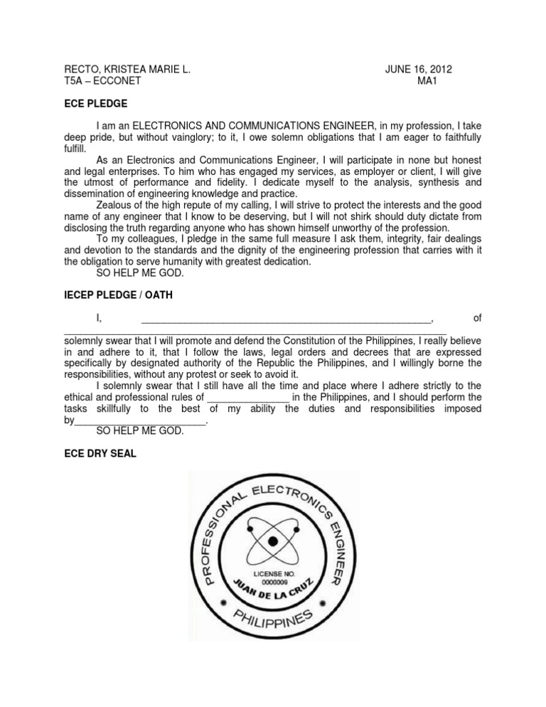 ECE Professional Pledge | PDF