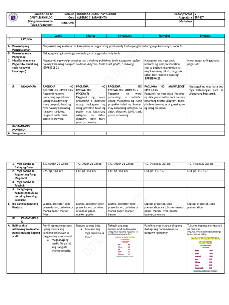 Epp Ict WK 8 | PDF