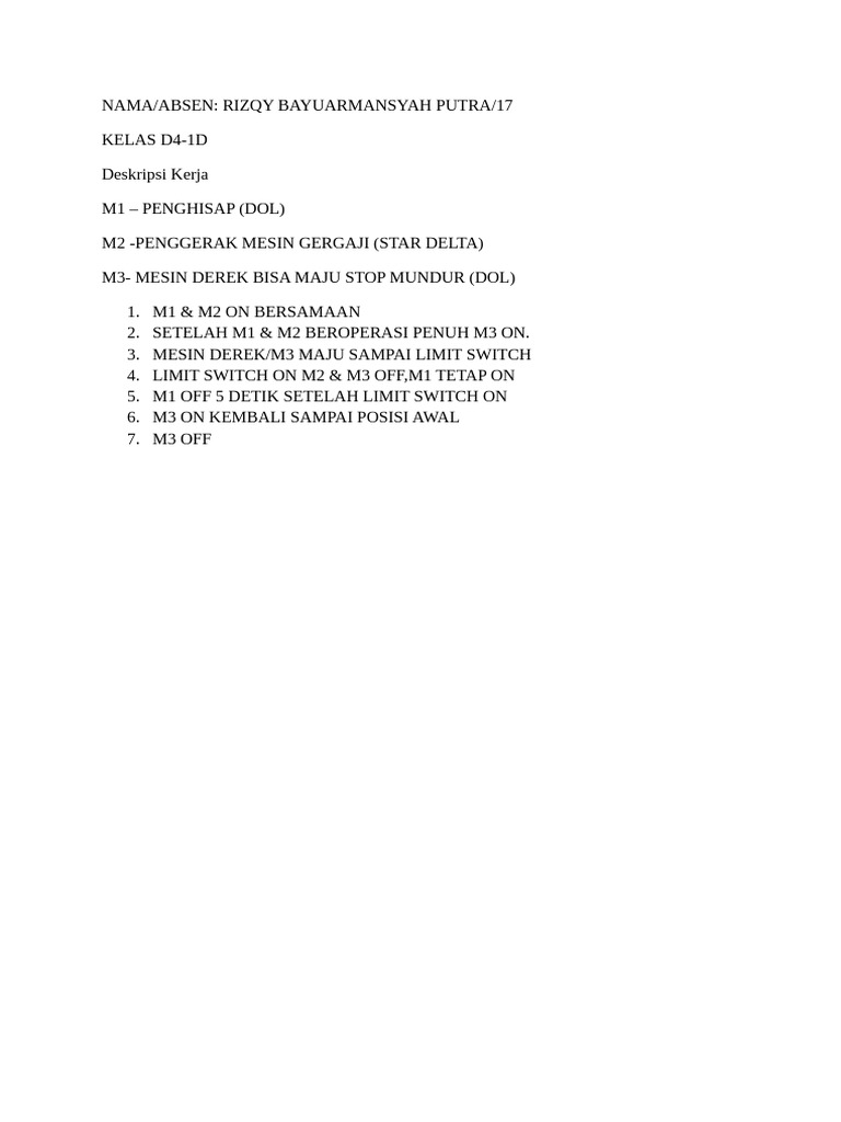 Deskripsi Kerja Jobsheet 4 Smart Relay | PDF