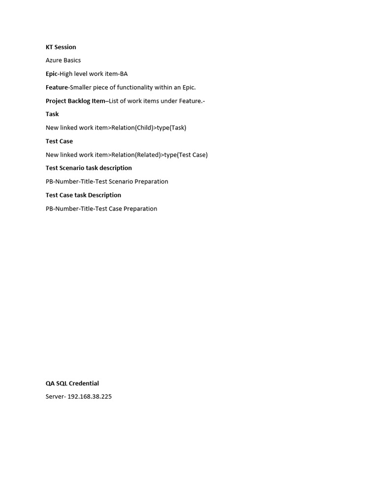 KT Session | PDF