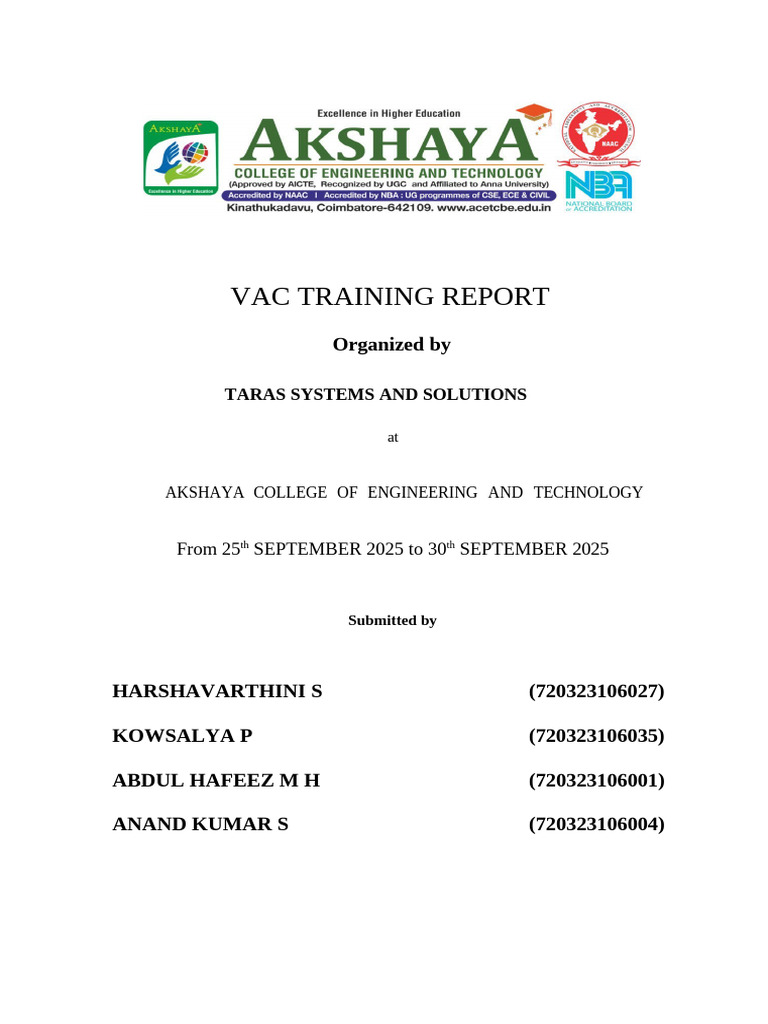 Vac Report Sample | PDF | Field Programmable Gate Array | Hardware ...