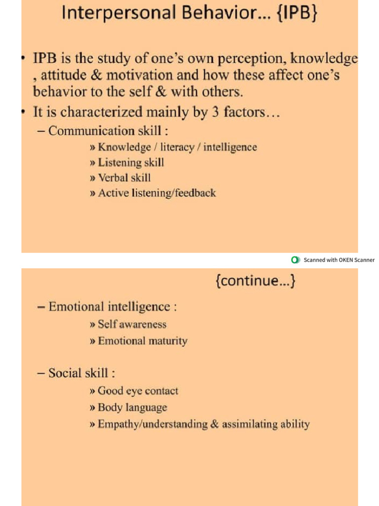 Interpersonal Behaviour | PDF