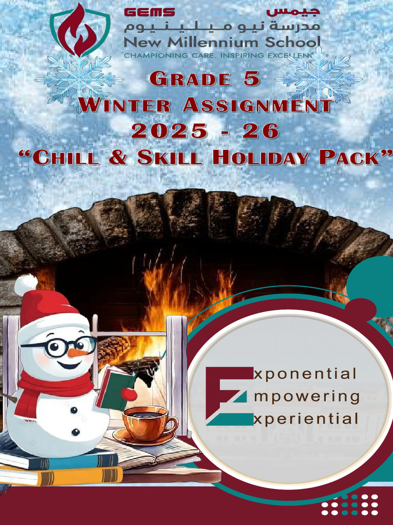 Grade 5 Winter Holiday Assignment 2025 | PDF