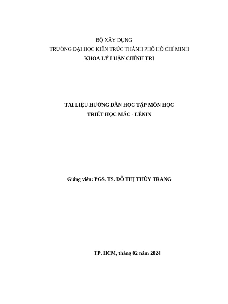 Triet Hoc 2 | PDF