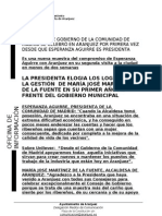 Consejo de Gobierno de La Comunidad en Aranjuez