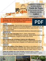 Flayer de actividades de la Asociación de Empresarios de Cerler