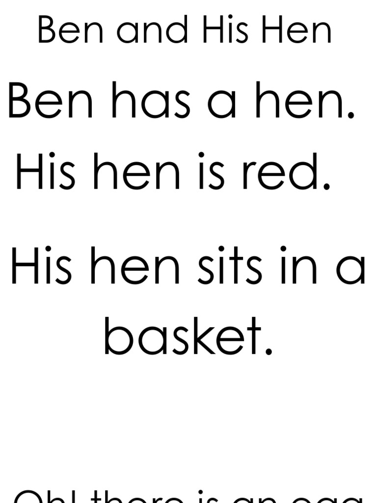 Ben and His Hen | PDF