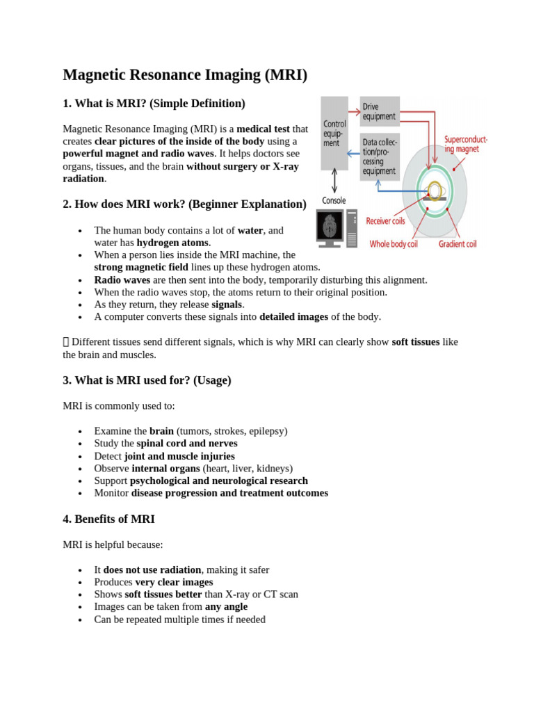 Magnetic Resonance Imaging | PDF | Magnetic Resonance Imaging | Medical ...