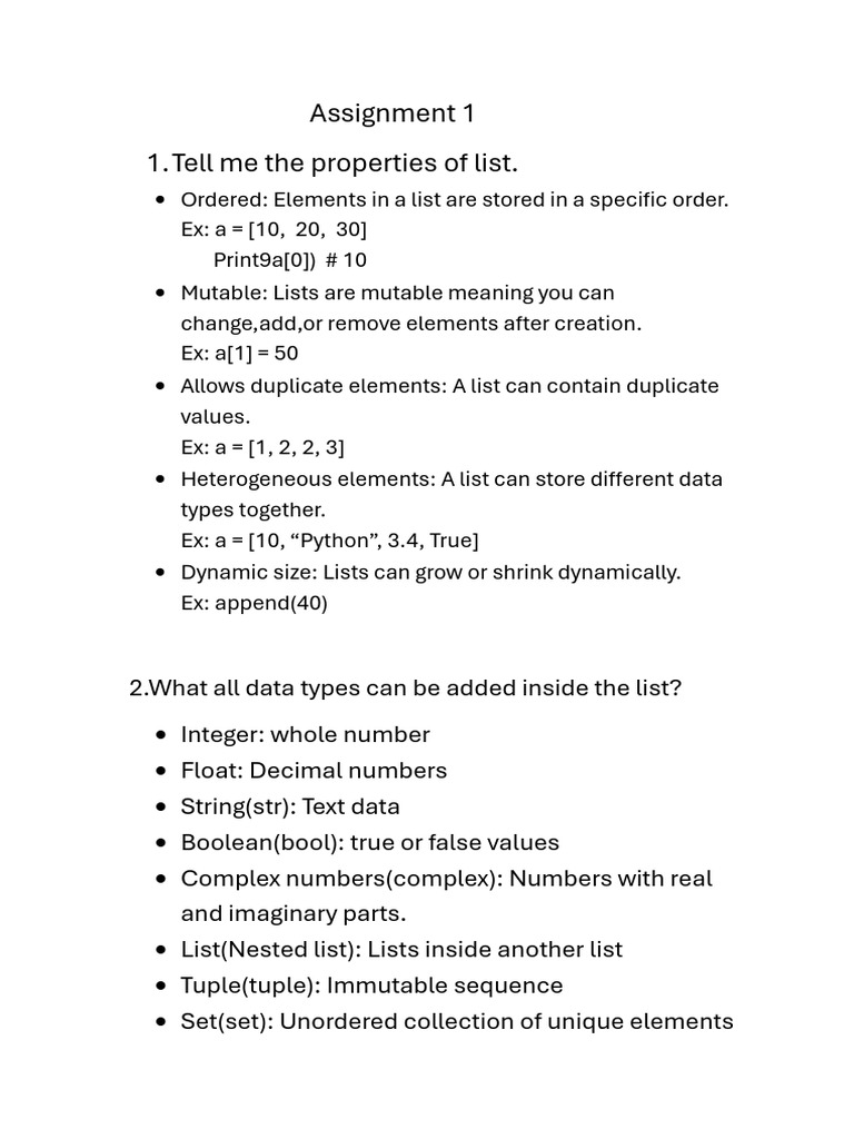 Internship Assignment 1 | PDF