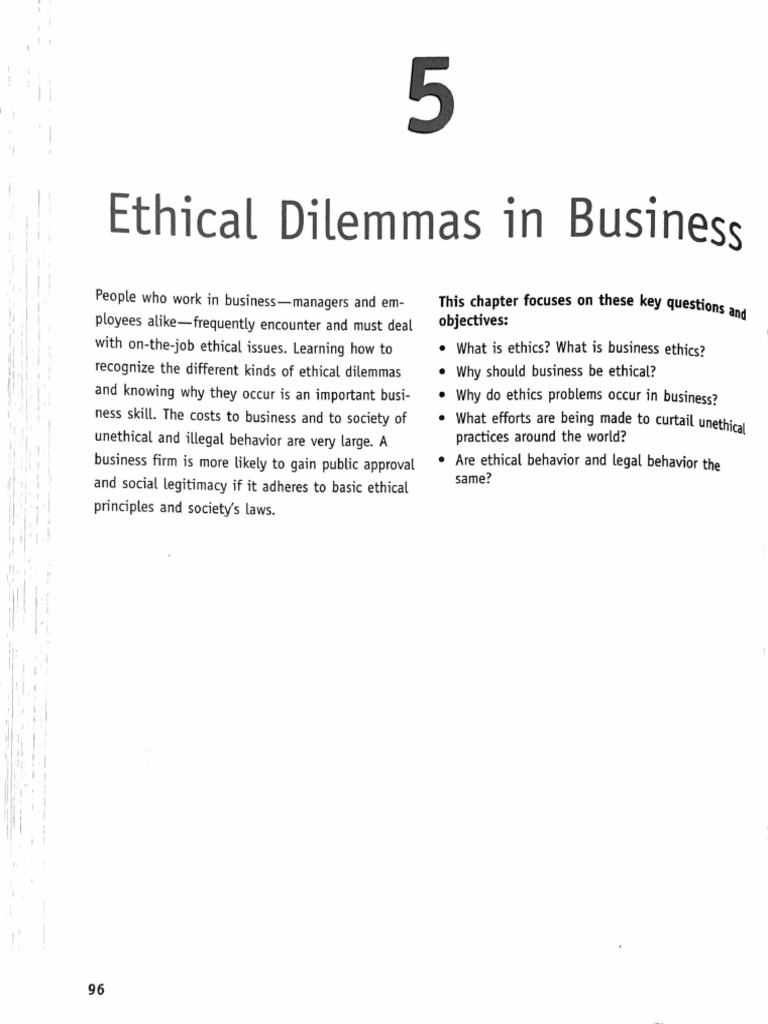 C001 Ethical Dilemmas in Business | PDF