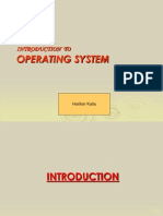Operating System: Introduction To