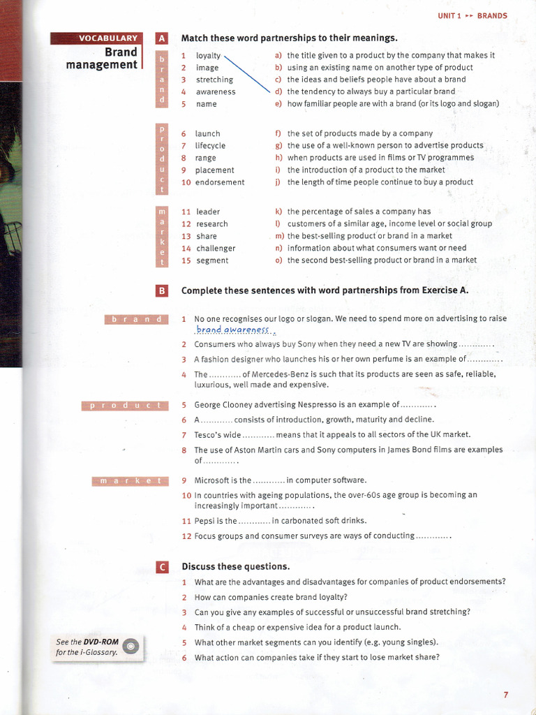 Coursebook 1 Unit BRANDS | PDF