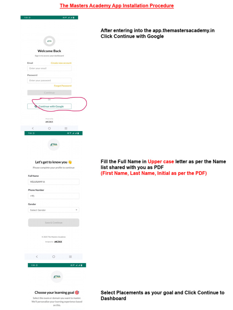 TMA App Installation Procedure KCT | PDF