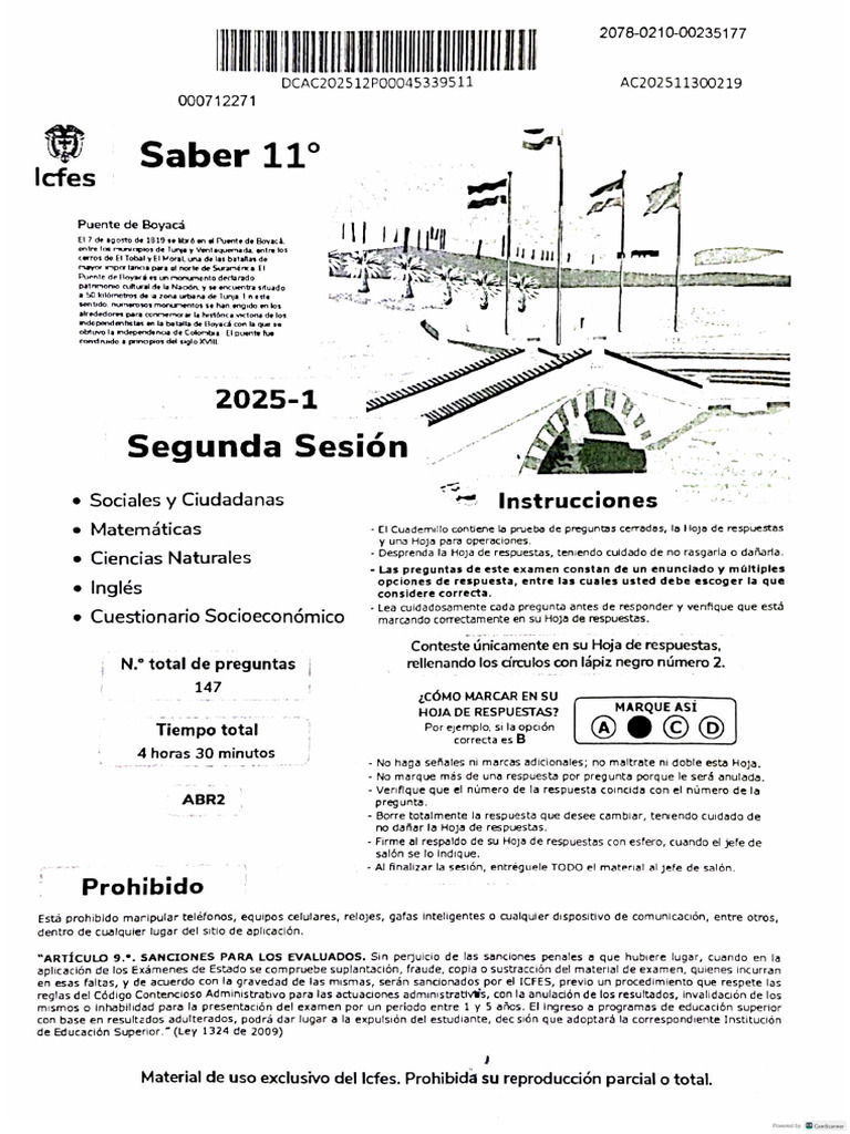 Material Icfes 2025 | PDF