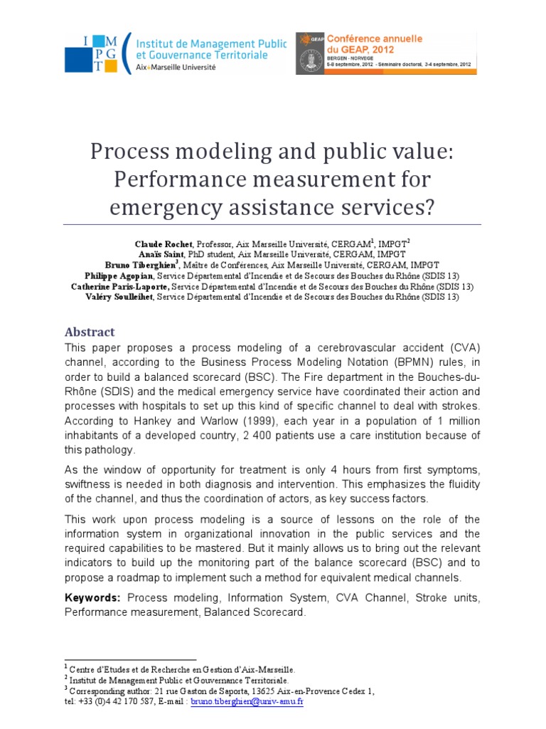 Process Modeling and Public Value | PDF | Business Process | Business ...