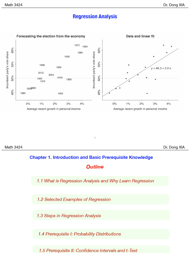 Chapter 1 3424 | PDF | Linear Regression | Regression Analysis
