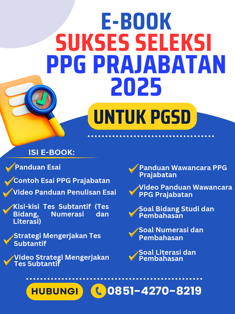 Daftar Isi Ebook PGSD PPG Prajabatan | PDF