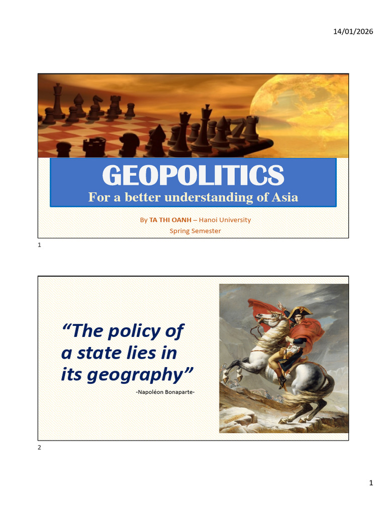 Week 3 Geopolitics | PDF | Geopolitics | Global Politics