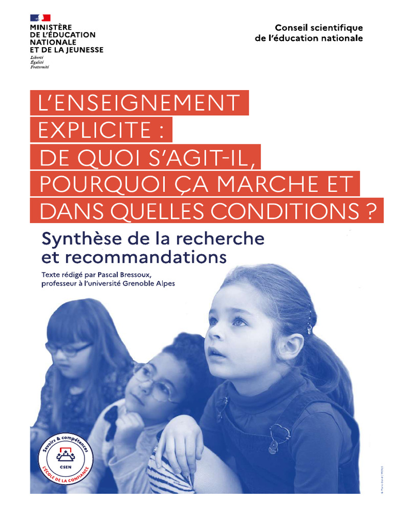 Enseignement Explicite | PDF