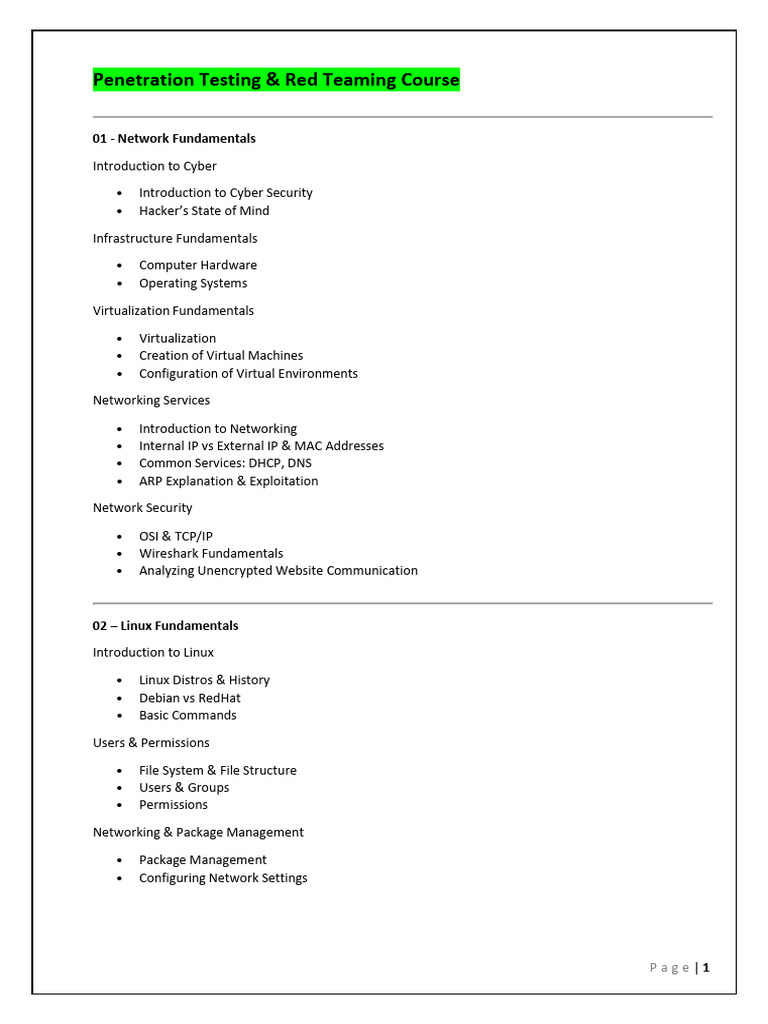 Penetration Testing & Red Teaming Training | PDF | Proxy Server ...
