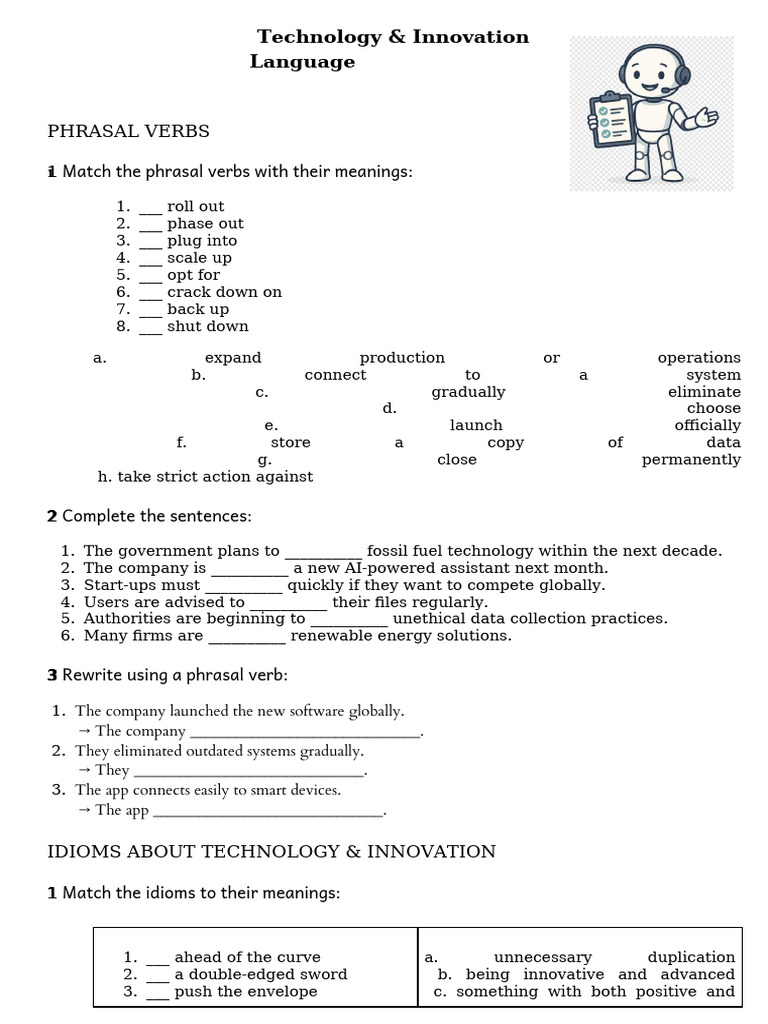 Technology & Innovation Language | PDF | Artificial Intelligence ...