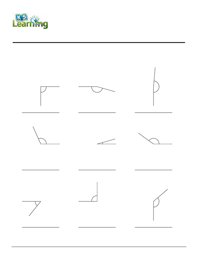 Grade 3 Geometry Measuring Classifying Angles B | PDF