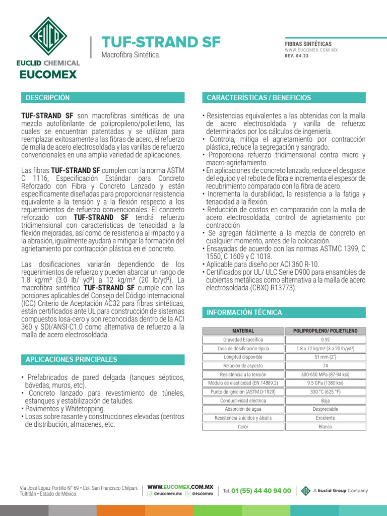 Tuf Strand Sf | PDF | Hormigón | Acero