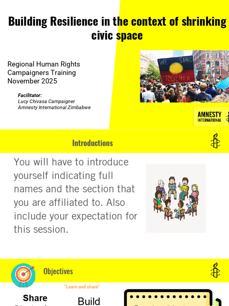 Building Resilience in The Context of Shrinking Civic Space | PDF ...