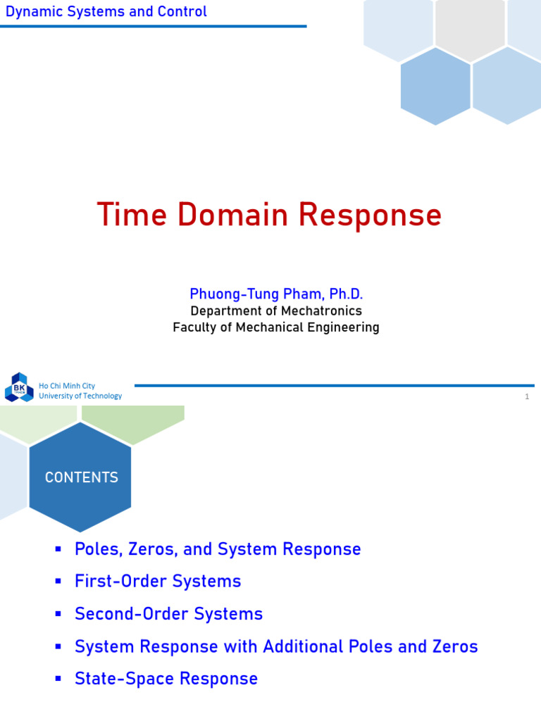 Chap 4 - Time Domain Response | PDF | Damping | Mathematical Analysis
