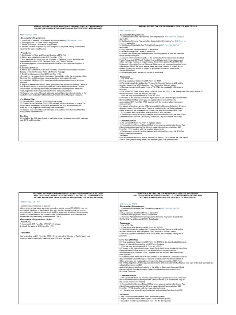 Bir Forms - Tax | PDF | Income Tax | Taxes