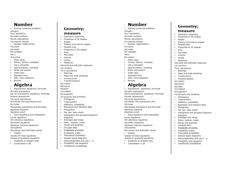 Grade 10 Mathematics | PDF | Numbers | Geometry
