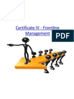 Certificate IV - Frontline Management