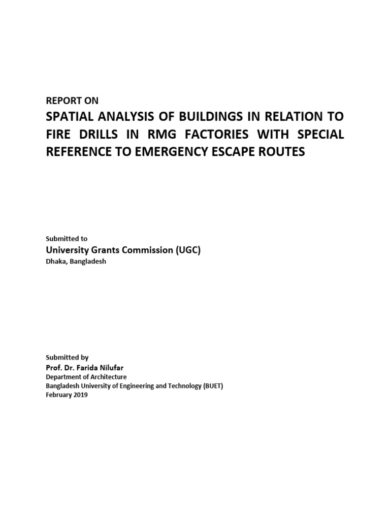 Spatial Analysis of Buildings in Relatio | PDF | Fire Safety