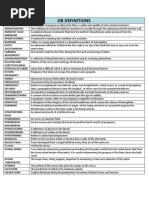 Key Terms in Obstetrics & Gynecology | PDF | Miscarriage | Childbirth
