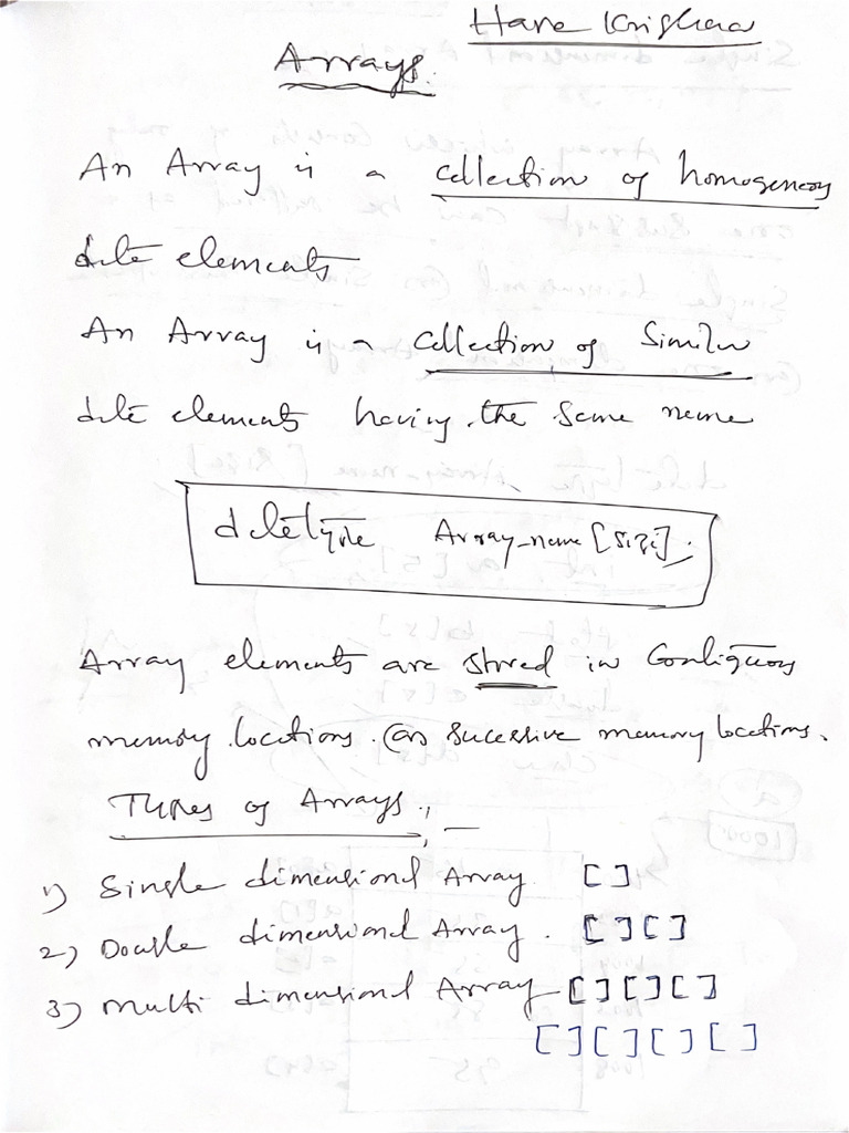 Arrays | PDF