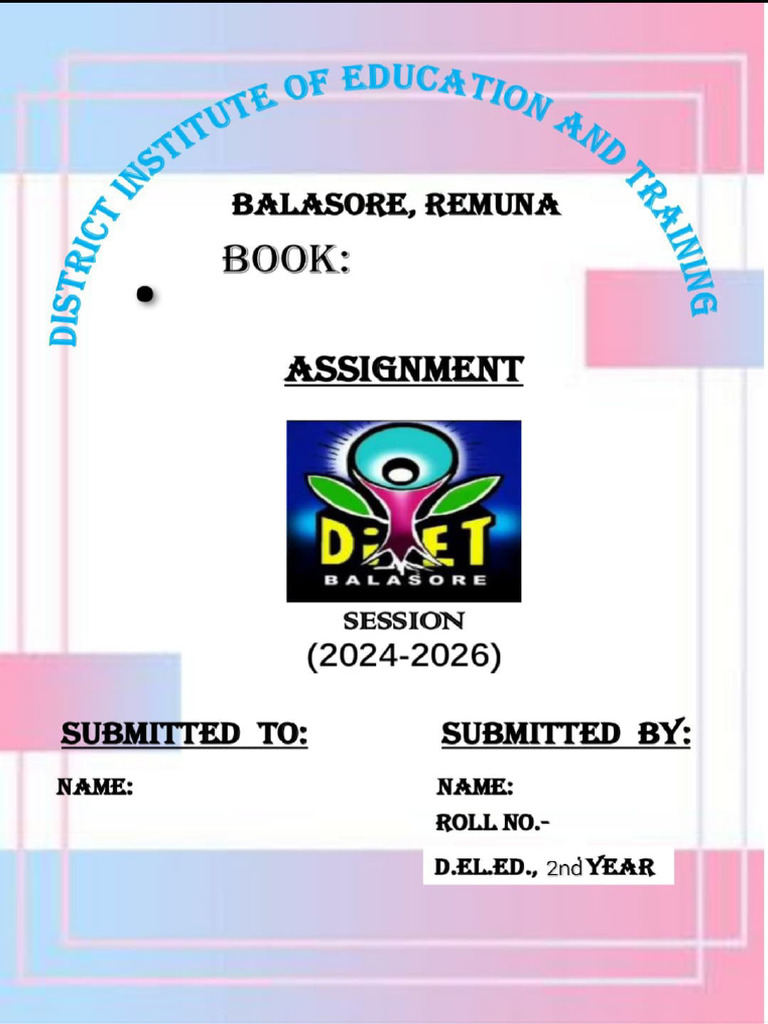Assignment Front Page | PDF