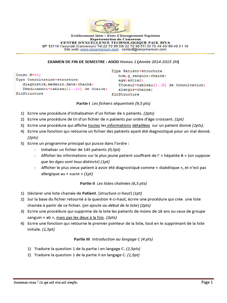 Devoir ASDD | PDF