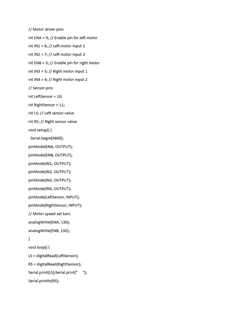 Motor Driver Pins | PDF