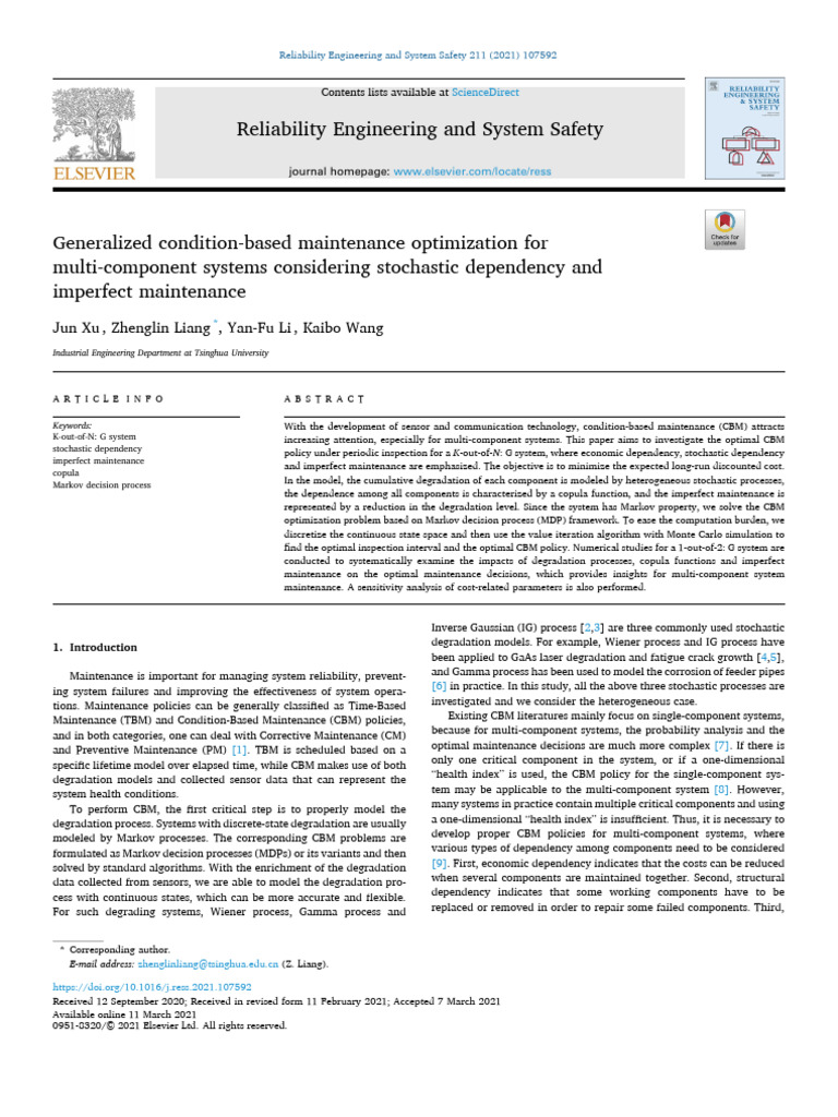 Generalized Condition-Based Maintenance Optimization For Multi ...