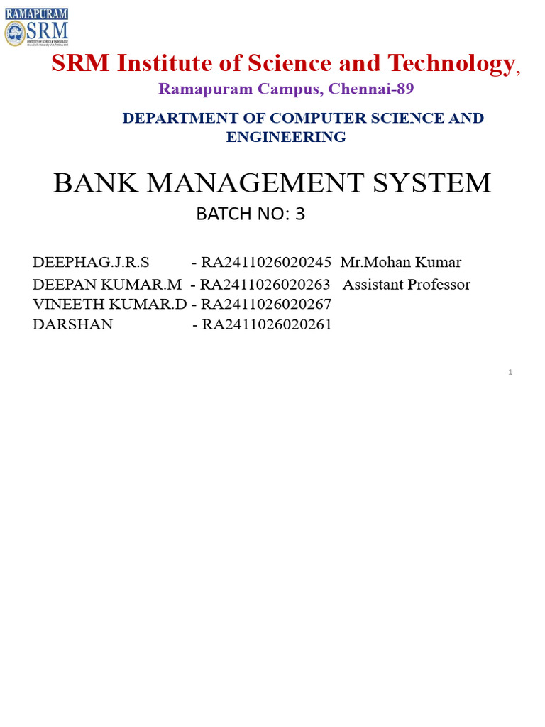 Blood Bank Management System | PDF | Databases | Computer Science