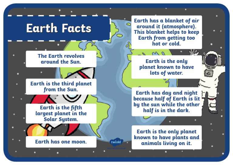 Au T 10001340 Earth Facts Display Poster English Ver 4 | PDF