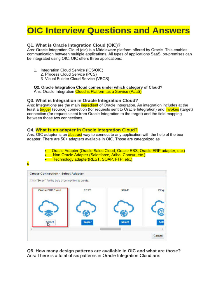 OIC Interview Questions and Answers | PDF | File Transfer Protocol ...