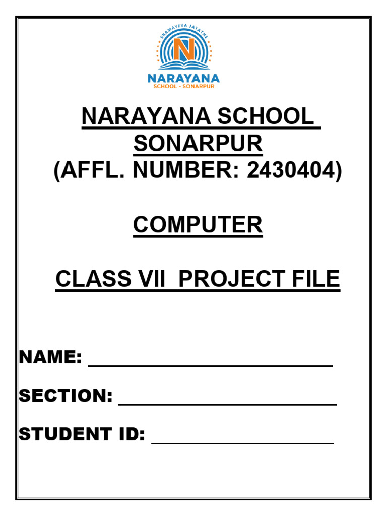 VII Computer Project File | PDF