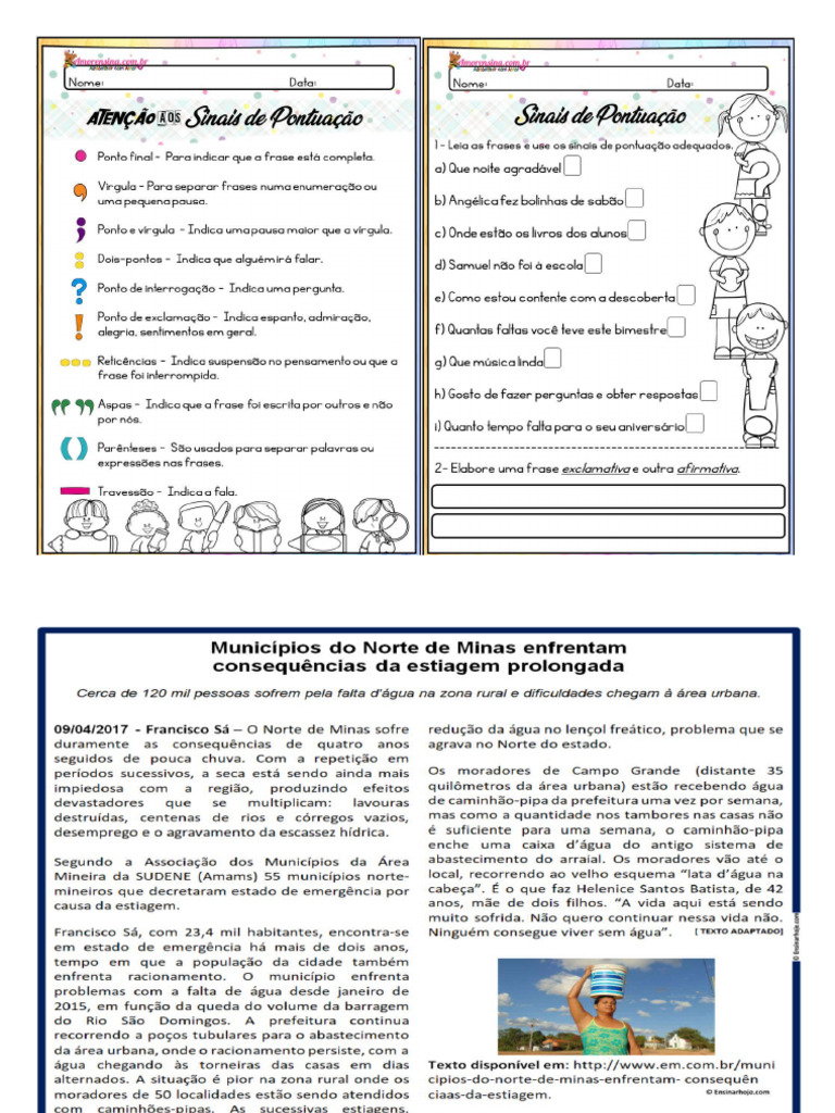 Atividade Com Reportagem 4 Ano | PDF